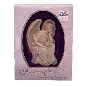 Vintage 1994 Roman Inc. Seraphim Classics OPHELIA Heart Seeker Angel Ornament